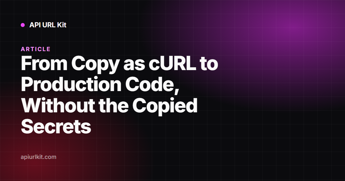 A cURL command being converted into equivalent JavaScript fetch, Python requests and Go net/http code