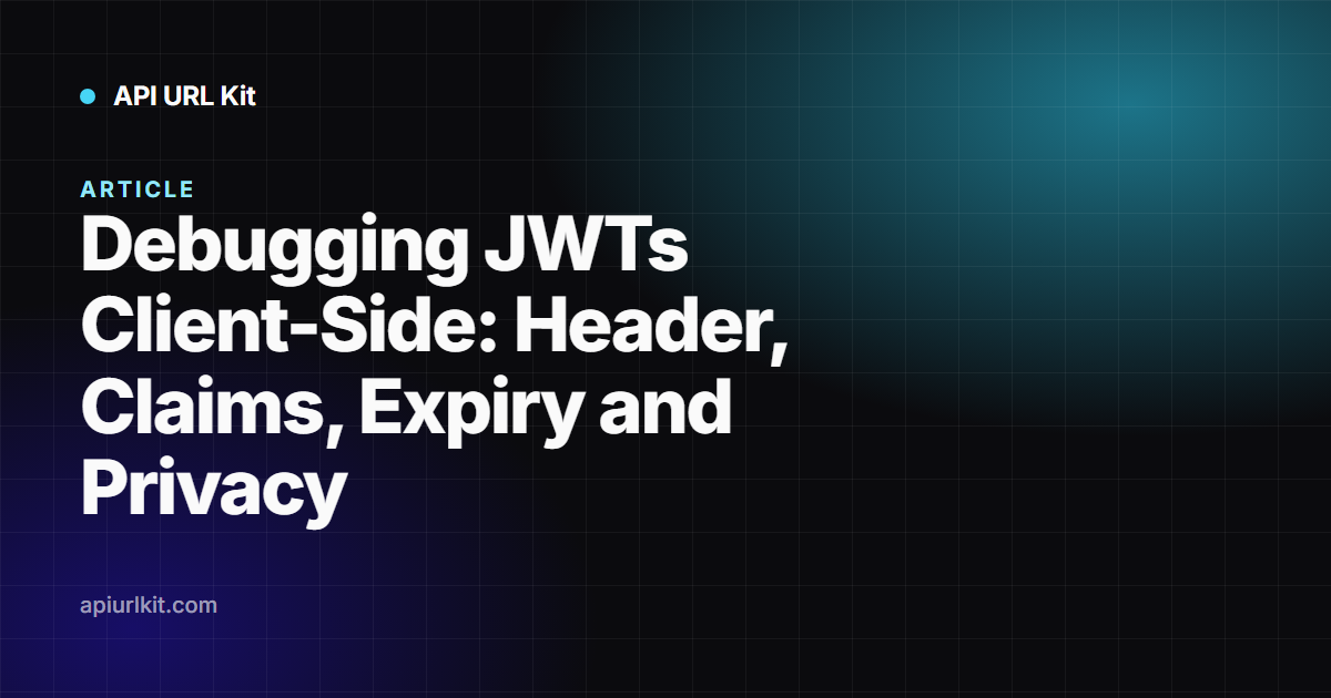 A JSON Web Token split into its header, payload and signature segments with the expiry claim highlighted